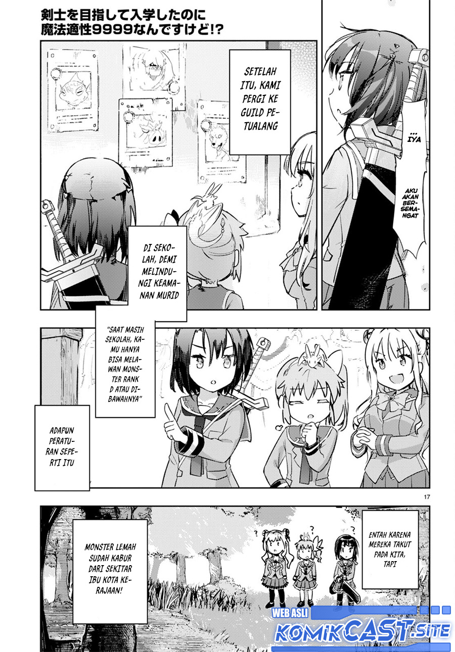 Kenshi wo Mezashite Nyuugaku shita no ni Mahou Tekisei 9999 nan desu kedo!? Chapter 60 Bahasa Indonesia